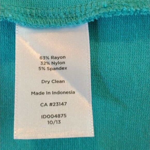 Talbots Turquoise Ponte Knit Dress - Picture 13 of 15